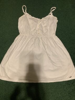 Hollister White Floral Dress